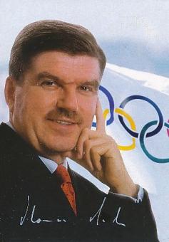 Thomas Bach  IOC  Präsident Sportfunktionär   Autogrammkarte original signiert 