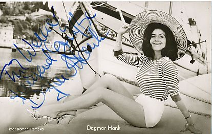 Dagmar Hank †    Film  &  TV  Autogrammkarte original signiert 