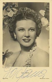La Jana † 1940  Tänzerin  Film  &  TV  Autogrammkarte original signiert 