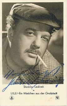 Stanislav Ledinek † 1969  Film &  TV  Autogrammkarte original signiert 