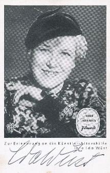 Ida Wüst † 1958  Film &  TV  Autogrammkarte original signiert 