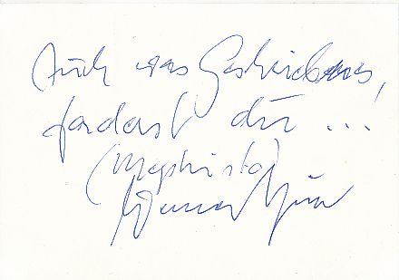Werner Hinz † 1985  Film &  TV Autogramm Karte original signiert 