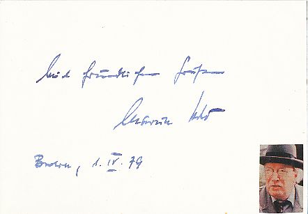Martin Held † 1992  Film &  TV Autogramm Karte original signiert 