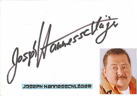 Joseph Hannesschläger † 2020  Rosenheim Cops  Film &  TV Autogramm Karte original signiert 