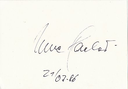 Uwe Hacker † 1995  Film &  TV Autogramm Karte original signiert 