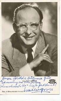 Walter Gross † 1989  Film &  TV   Autogrammkarte original signiert 