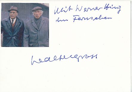 Walter Gross † 1989  Film &  TV Autogramm Karte original signiert 