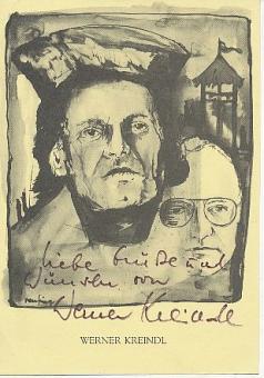 Werner Kreindl † 1992  Film &  TV   Autogrammkarte original signiert 