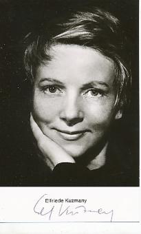 Elfriede Kuzmany † 2006  Film &  TV   Autogrammkarte original signiert 