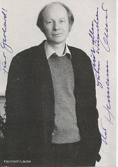 Hermann Lause † 2005  Film &  TV   Autogrammkarte original signiert 