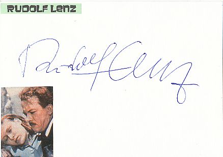Rudolf Lenz † 1987  Film &  TV Autogramm Karte original signiert 