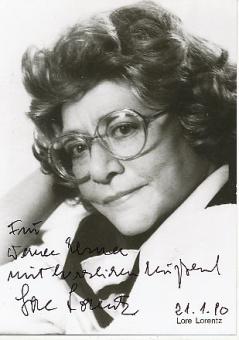 Lore Lorentz † 1994  Film &  TV   Autogrammkarte original signiert 