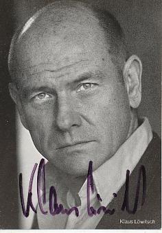 Klaus Löwitsch † 2002  Film &  TV   Autogrammkarte original signiert 