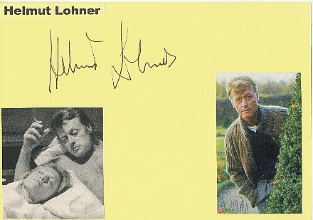 Helmuth Lohner † 2015  Film &  TV Autogramm Karte original signiert 