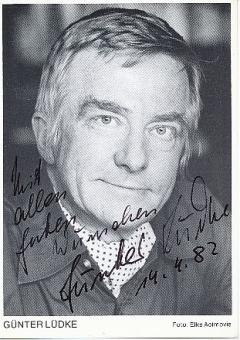 Günter Lüdke † 2011  Film &  TV   Autogrammkarte original signiert 