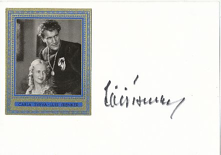 Luis Trenker † 1990 Film & Bergsteiger & Schriftsteller  Film &  TV Autogramm Karte original signiert 