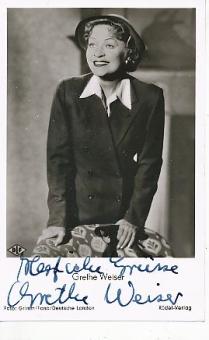 Grethe Weiser † 1970  Film &  TV   Autogrammkarte original signiert 