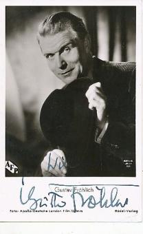 Gustav Fröhlich † 1987  Film &  TV   Autogrammkarte original signiert 