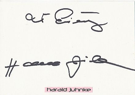 Harald Juhnke † 2005  Film &  TV Autogramm Karte original signiert 