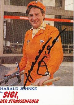 Harald Juhnke † 2005  Film &  TV   Autogrammkarte original signiert 