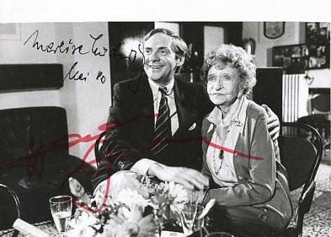 Harald Juhnke † 2005 &  Marlise Ludwig † 1982  Film &  TV  Autogramm Foto  original signiert 