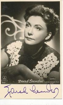 Zarah Leander † 1981  Film &  TV   Autogrammkarte original signiert 