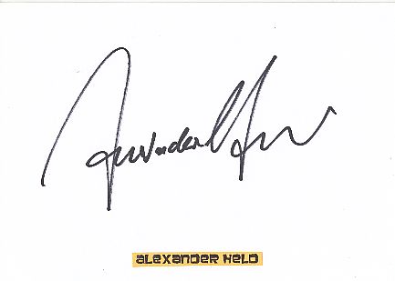 Alexander Held  Film &  TV Autogramm Karte original signiert 