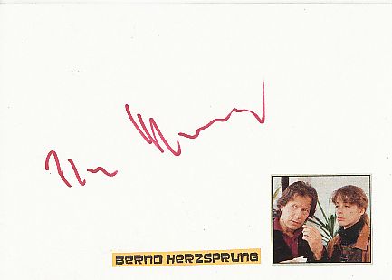 Bernd Herzsprung  Film &  TV Autogramm Karte original signiert 