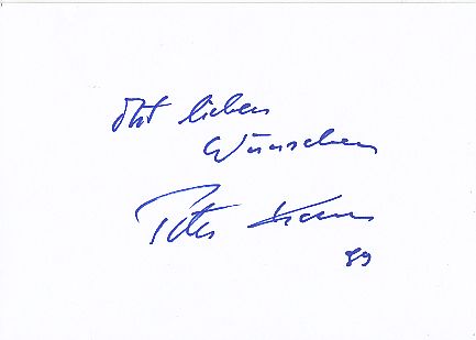 Peter Kraus  Musik &  Film &  TV Autogramm Karte original signiert 