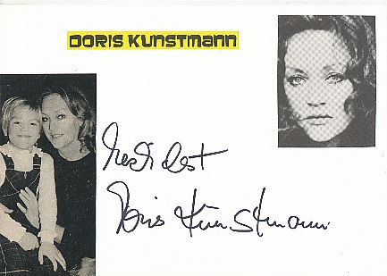 Doris Kunstmann  Film &  TV Autogramm Karte original signiert 