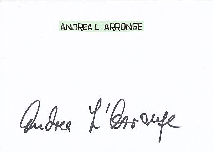 Andrea L`Arronge  Film &  TV Autogramm Karte original signiert 