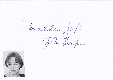 Jutta Lampe  Film &  TV Autogramm Karte original signiert 