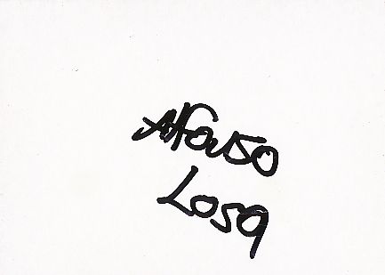 Alfonso Losa  Film &  TV Autogramm Karte original signiert 