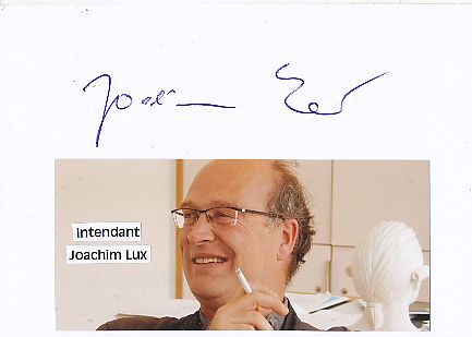 Joachim Lux   Regisseur  Film &  TV Autogramm Karte original signiert 