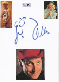 Otto Waalkes mit Ottifant Zeichnung Musik &  Film &  TV Autogramm Karte original signiert 