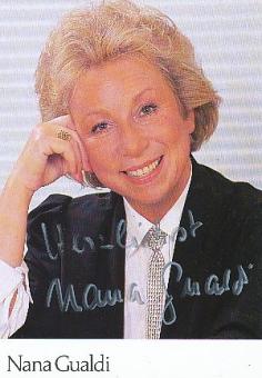 Nana Gualdi  † 2007  Musik  Autogrammkarte original signiert 