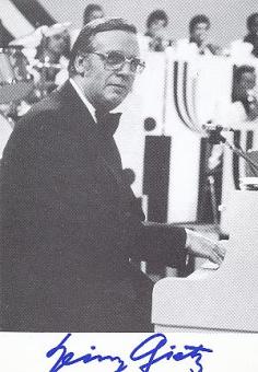 Heinz Gietz† 1989  Komponist  Musik  Autogrammkarte original signiert 
