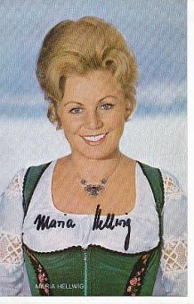 Maria Hellwig † 2010  Musik  Autogrammkarte original signiert 