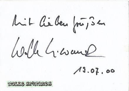 Wolle Kriwanek † 2003   Musik  Autogramm Karte original signiert 