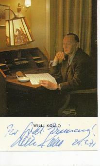 Willi Kollo † 1988   Komponist  Musik  Autogrammkarte original signiert 