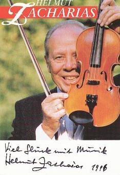 Helmut Zacharias † 2002  Violinist   Komponist  Musik  Autogrammkarte original signiert 
