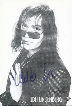 Udo Lindenberg  Musik  Autogrammkarte original signiert 