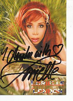 Lorielle London  Musik  Autogrammkarte original signiert 