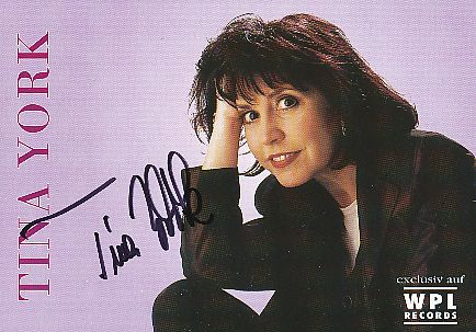 Tina York  Musik  Autogrammkarte original signiert 