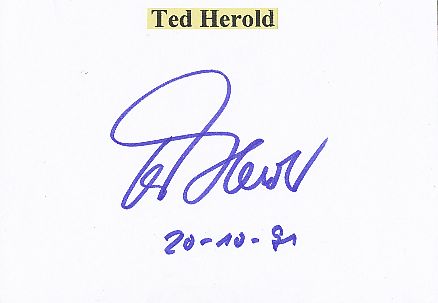 Ted Herold  Musik  Autogramm Karte original signiert 