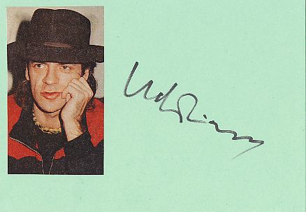 Udo Lindenberg  Musik  Autogramm Karte original signiert 