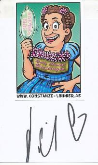 Constanze Lindner   Comedian  TV   Autogramm karte original signiert 