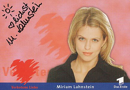 Miriam Lahnstein  Verbotene Liebe  ARD  Serien   Film &  TV  Autogrammkarte original signiert 