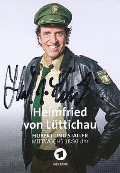 Helmfried von Lüttichau  Hubert und Staller  ARD  Serien   Film &  TV  Autogrammkarte original signiert 