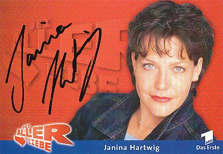 Janina Hartwig  Bei aller Kiebe  ARD  Serien   Film &  TV  Autogrammkarte original signiert 